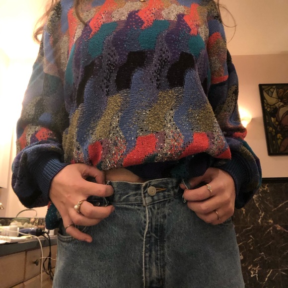 American Vintage Sweaters - Vintage 80s/90s St. Croix Knits Funky Sweater